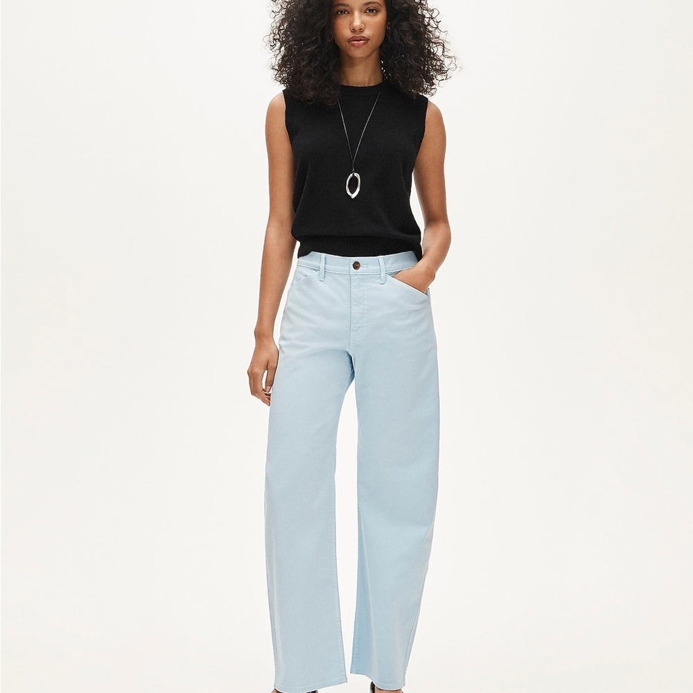 J. Crew Light Blue Zoe Barrel Pant Chino
